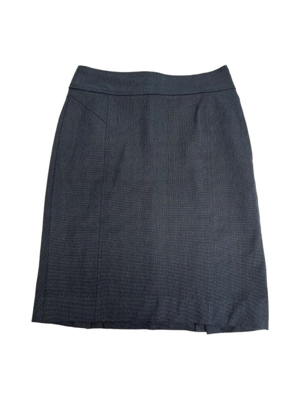 Banana Republic Double Slit Pencil Skirt~Size 6~Charcoal Gray Midi Career L12 24